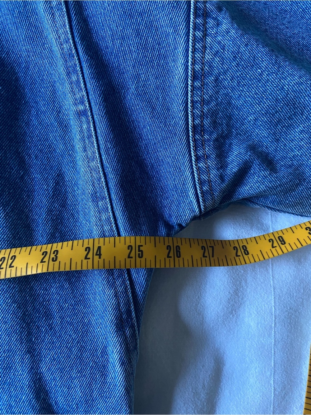 Vintage Blue Long Denim Duster Trench Coat 100% Cotton, Cotton Lined L - Picture 9 of 14
